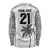 Custom Fiji Rugby Long Sleeve Shirt History Champions World Cup 7s - White