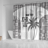Custom Fiji Rugby Shower Curtain History Champions World Cup 7s - White