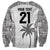 Custom Fiji Rugby Sweatshirt History Champions World Cup 7s - White