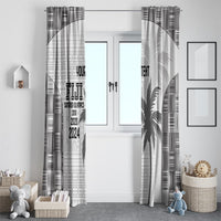 Custom Fiji Rugby Window Curtain History Champions World Cup 7s - White