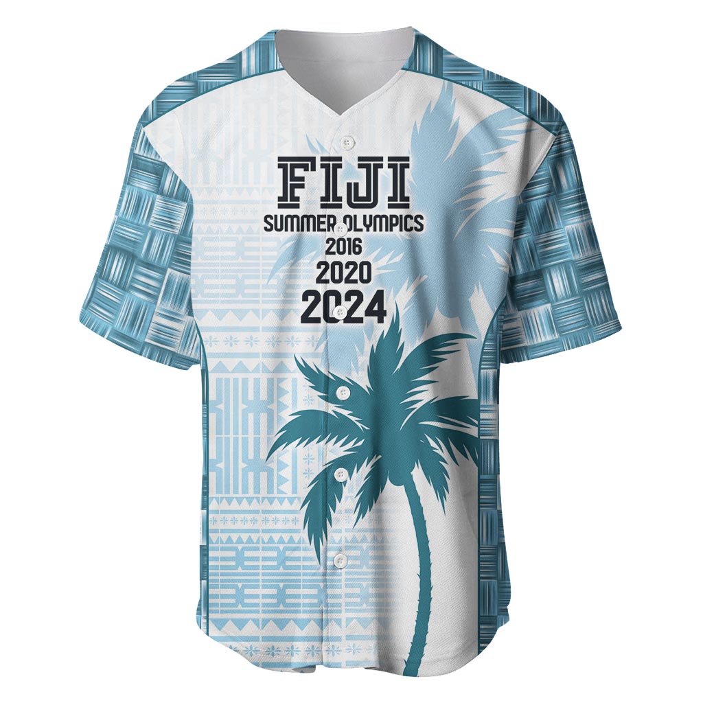 Custom Fiji Rugby Baseball Jersey History Champions World Cup 7s - Bllue