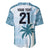 Custom Fiji Rugby Baseball Jersey History Champions World Cup 7s - Bllue