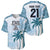 Custom Fiji Rugby Baseball Jersey History Champions World Cup 7s - Bllue