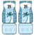 Custom Fiji Rugby Car Mats History Champions World Cup 7s - Bllue