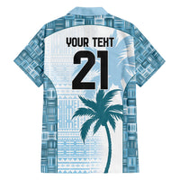 Custom Fiji Rugby Family Matching Summer Maxi Dress and Hawaiian Shirt History Champions World Cup 7s - Bllue