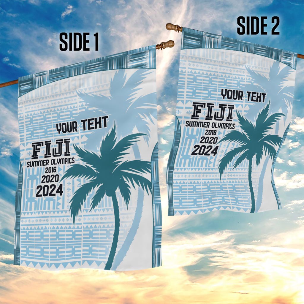 Custom Fiji Rugby Garden Flag History Champions World Cup 7s - Bllue