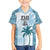 Custom Fiji Rugby Kid Hawaiian Shirt History Champions World Cup 7s - Bllue
