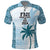 Custom Fiji Rugby Polo Shirt History Champions World Cup 7s - Bllue