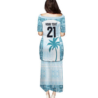 Custom Fiji Rugby Puletasi History Champions World Cup 7s - Bllue