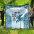 Custom Fiji Rugby Quilt History Champions World Cup 7s - Bllue