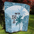 Custom Fiji Rugby Quilt History Champions World Cup 7s - Bllue