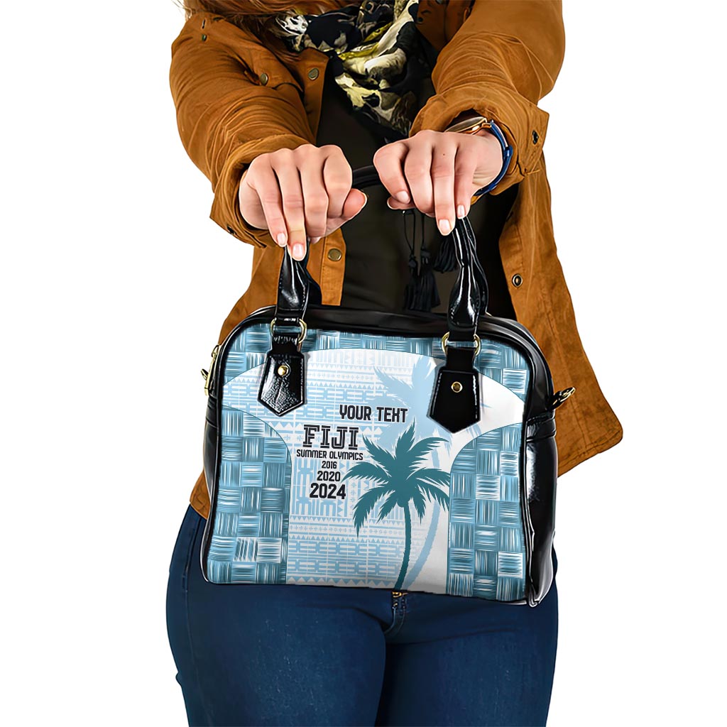 Custom Fiji Rugby Shoulder Handbag History Champions World Cup 7s - Bllue