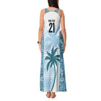 Custom Fiji Rugby Tank Maxi Dress History Champions World Cup 7s - Bllue