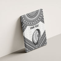 Custom Rugby Fiji National Heritage Canvas Wall Art White Traditional Masi Inspired