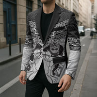 Custom Rugby New Zealand Black Fern Blazer Niho Taniwha Inspired