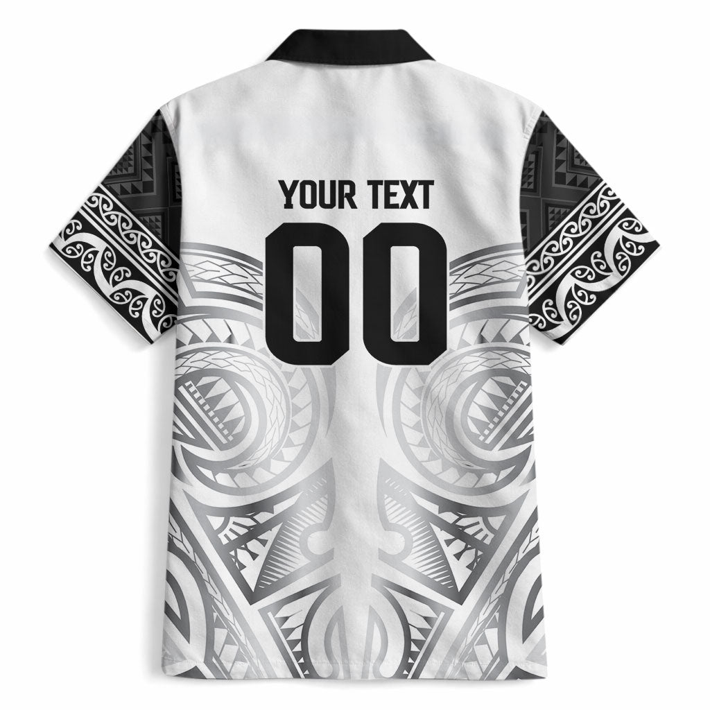 Custom Rugby New Zealand Black Fern Hawaiian Shirt Niho Taniwha Inspired