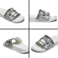 Custom Rugby New Zealand Black Fern Slide Sandals Niho Taniwha Inspired