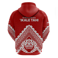 Tonga Rugby Hoodie Proud Tongan Ngatu Kupesi World Cup 2023 No1 LT9 - Polynesian Pride