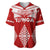 Custom Tonga Rugby Baseball Jersey Proud Tongan Ngatu Kupesi World Cup 2023 No1 LT9 White - Polynesian Pride