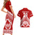 Custom Tonga Rugby Couples Matching Short Sleeve Bodycon Dress and Hawaiian Shirt Proud Tongan Ngatu Kupesi World Cup 2023 No1 LT9 - Polynesian Pride