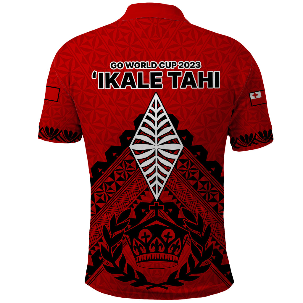 Tonga Rugby Polo Shirt Proud Tongan Ngatu Kupesi World Cup 2023 No2 LT9 - Polynesian Pride