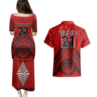 Custom Tonga Rugby Couples Matching Puletasi Dress and Hawaiian Shirt Proud Tongan Ngatu Kupesi World Cup 2023 No2 LT9 - Polynesian Pride