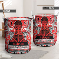Aotearoa Iwi Ngapuhi Laundry Basket Maori Wharenui House Tribal Pattern LT9 - Polynesian Pride