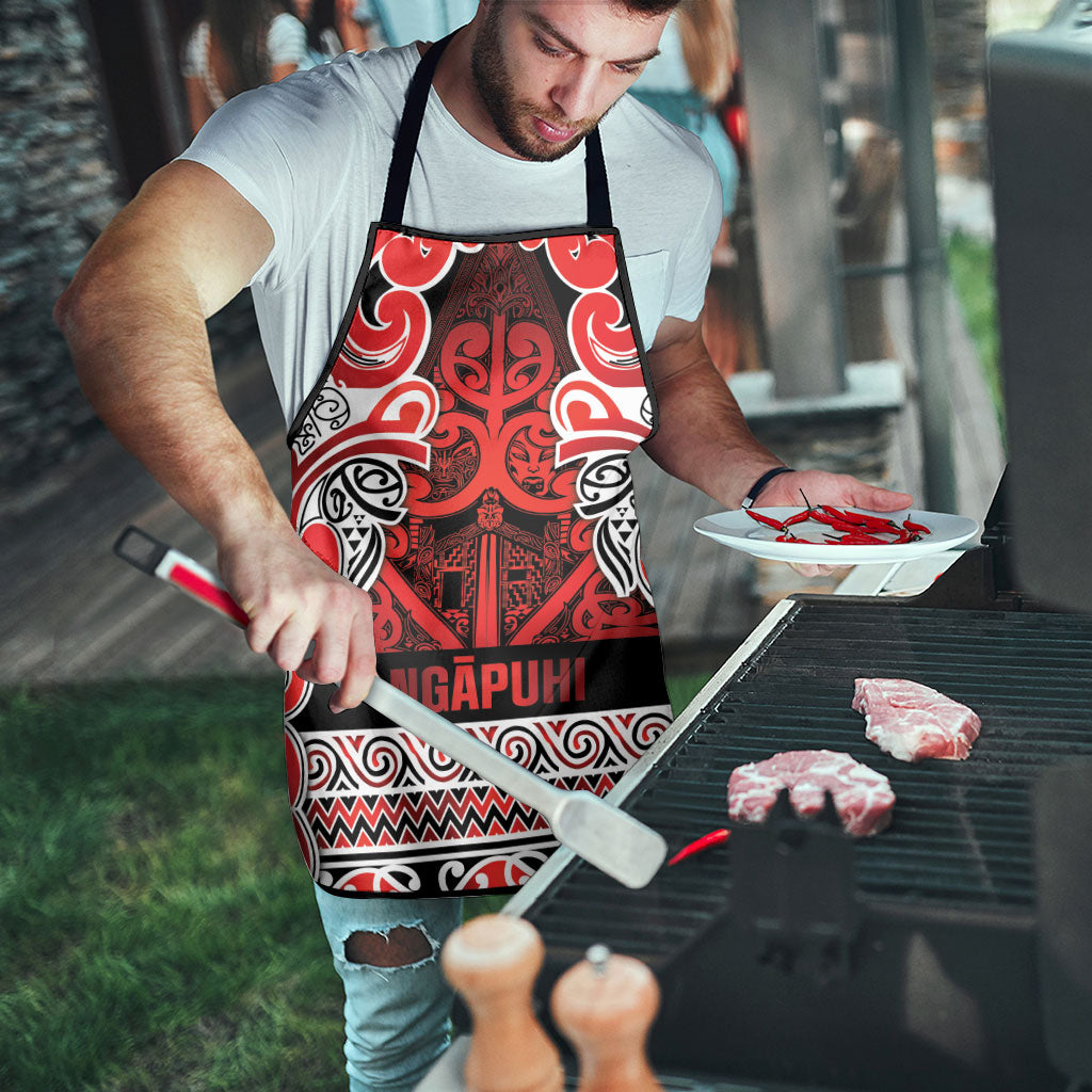 Aotearoa Iwi Ngapuhi Apron Maori Wharenui House Tribal Pattern LT9 - Polynesian Pride