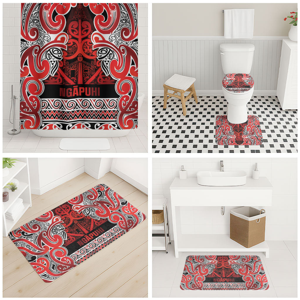 Aotearoa Iwi Ngapuhi Bathroom Set Maori Wharenui House Tribal Pattern LT9 - Polynesian Pride