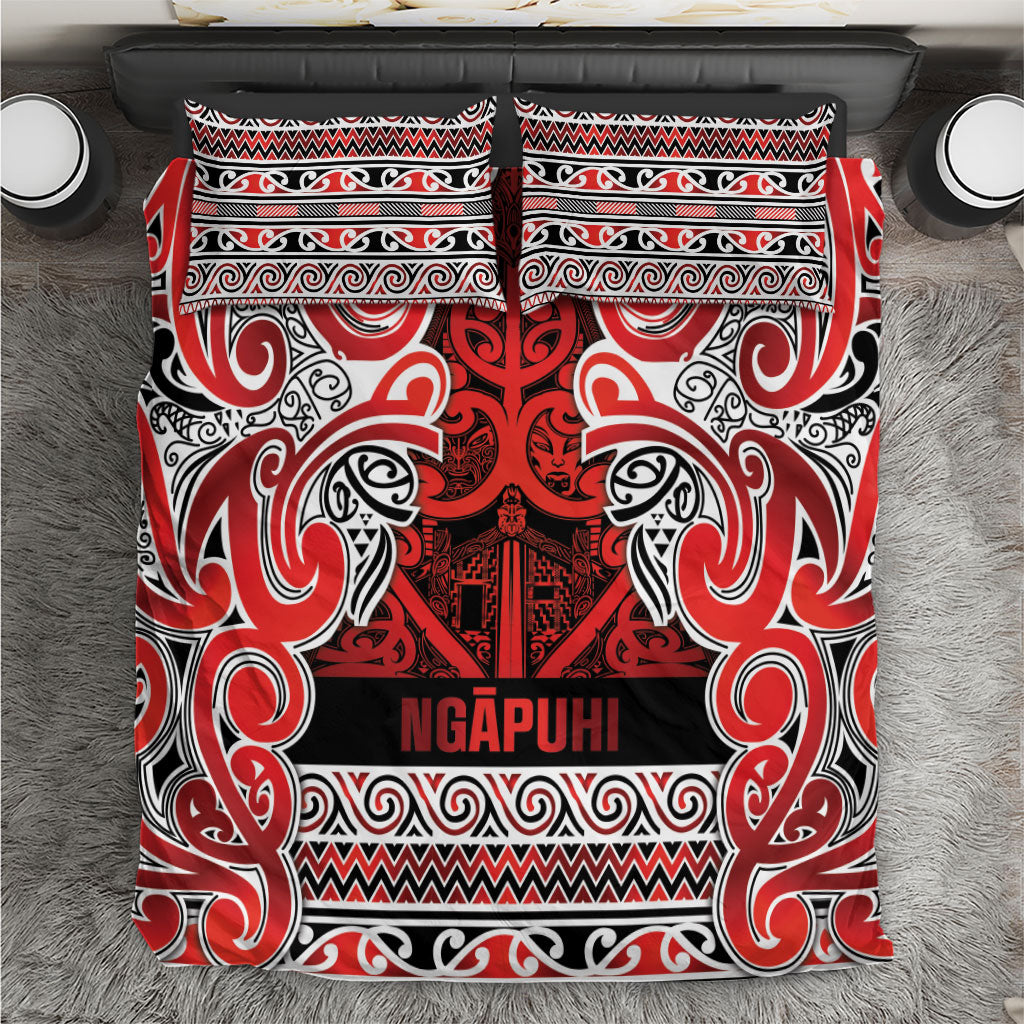Aotearoa Iwi Ngapuhi Bedding Set Maori Wharenui House Tribal Pattern LT9 Red - Polynesian Pride