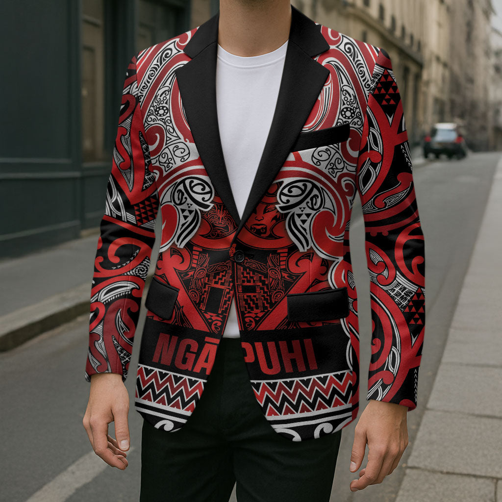 Aotearoa Iwi Ngapuhi Blazer Maori Wharenui House Tribal Pattern LT9 - Polynesian Pride