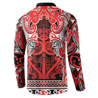 Aotearoa Iwi Ngapuhi Button Sweatshirt Maori Wharenui House Tribal Pattern LT9 - Polynesian Pride