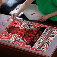 Aotearoa Iwi Ngapuhi Puzzle Maori Wharenui House Tribal Pattern LT9 - Polynesian Pride