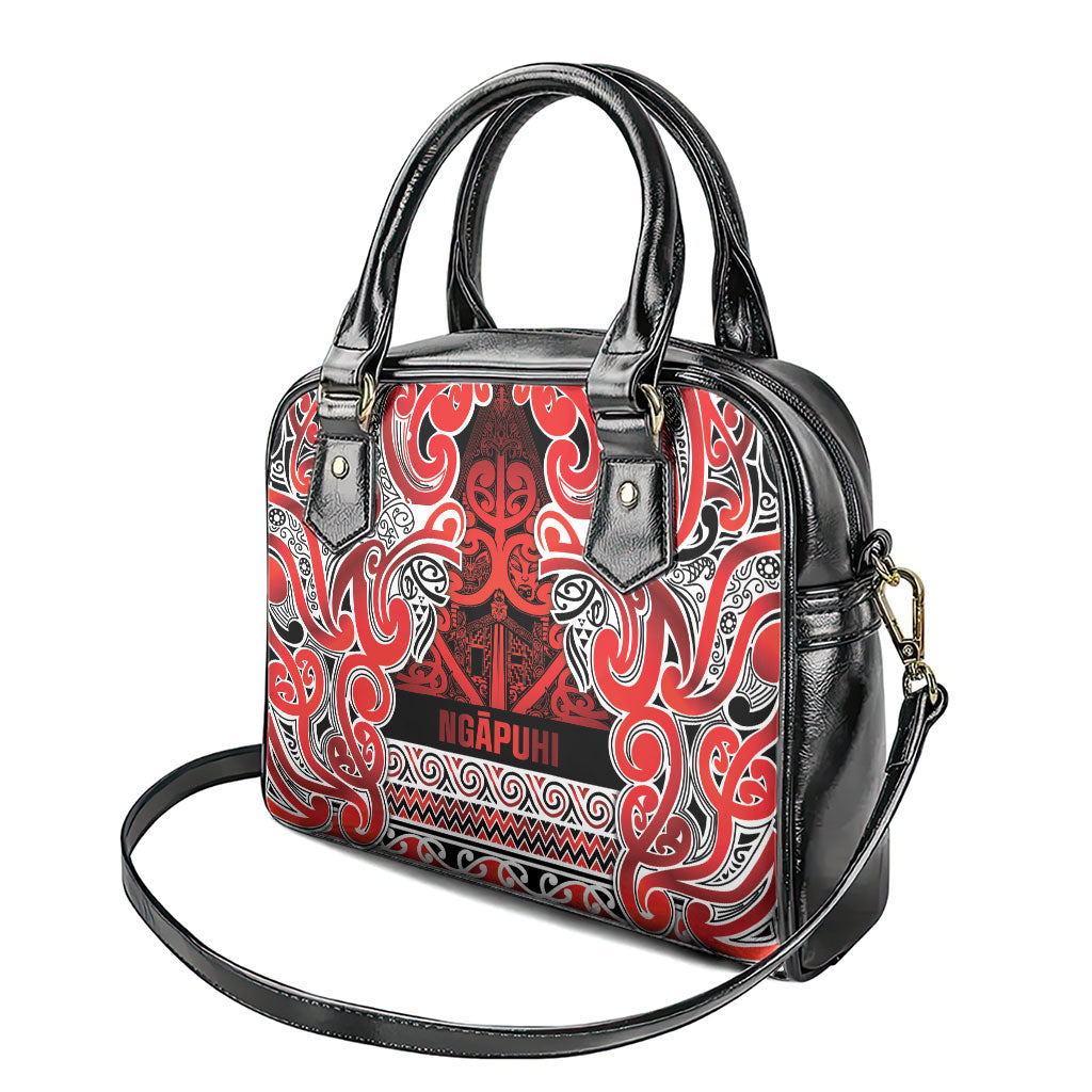 Aotearoa Iwi Ngapuhi Shoulder Handbag Maori Wharenui House Tribal Pattern LT9 - Polynesian Pride