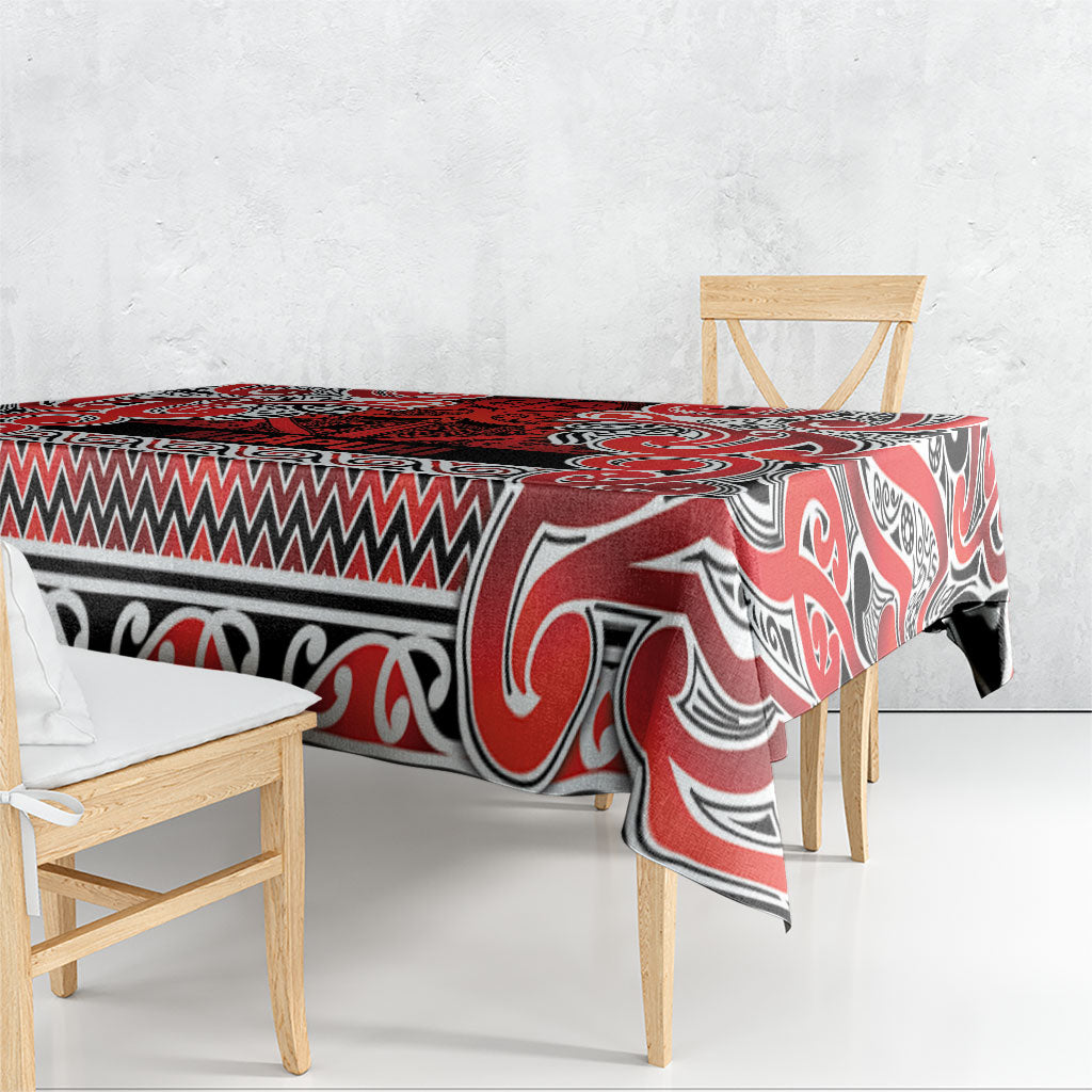 Aotearoa Iwi Ngapuhi Tablecloth Maori Wharenui House Tribal Pattern LT9 - Polynesian Pride