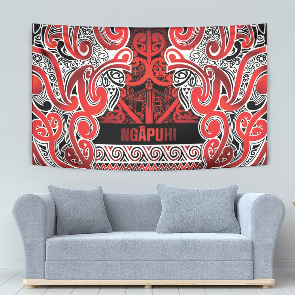 Aotearoa Iwi Ngapuhi Tapestry Maori Wharenui House Tribal Pattern LT9 - Polynesian Pride