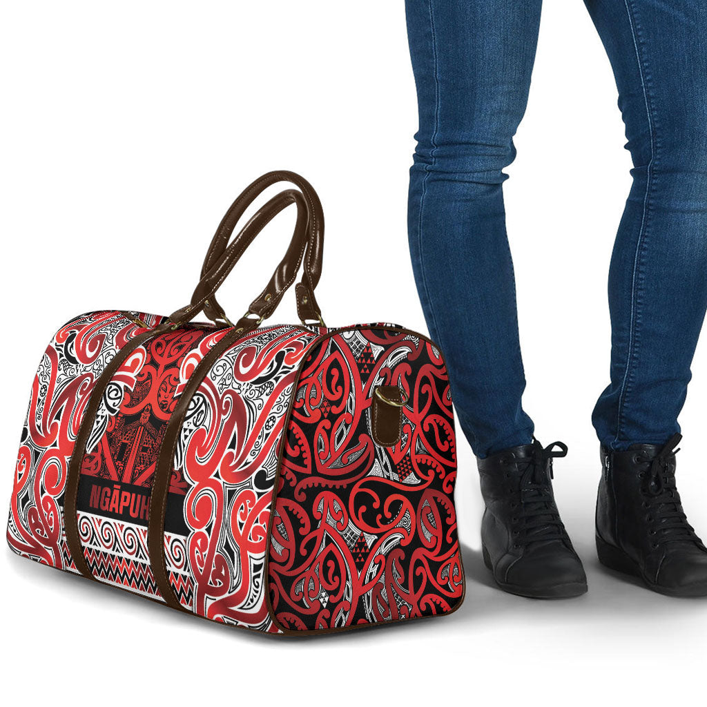Aotearoa Iwi Ngapuhi Travel Bag Maori Wharenui House Tribal Pattern LT9 - Polynesian Pride