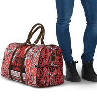 Aotearoa Iwi Ngapuhi Travel Bag Maori Wharenui House Tribal Pattern LT9 - Polynesian Pride