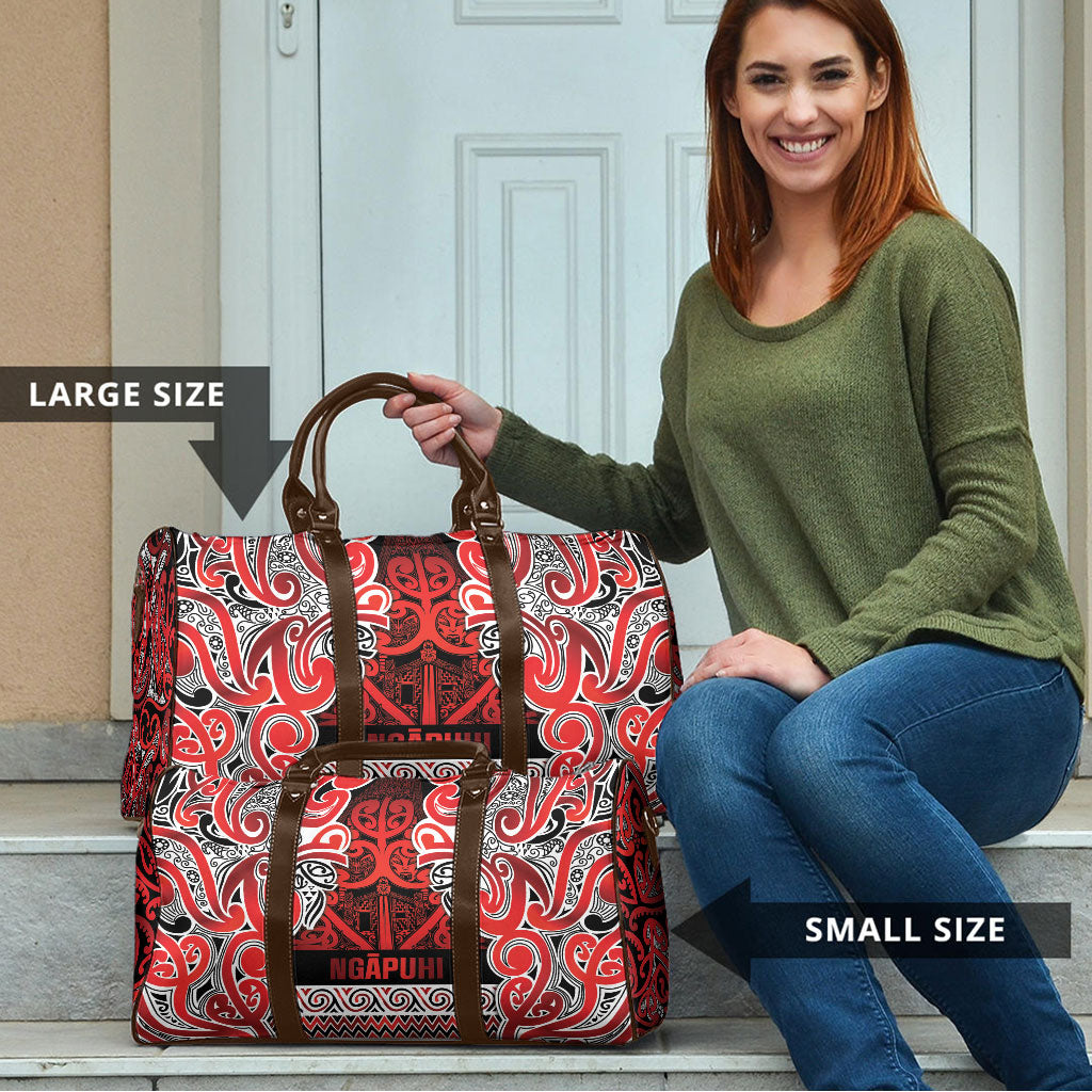 Aotearoa Iwi Ngapuhi Travel Bag Maori Wharenui House Tribal Pattern LT9 - Polynesian Pride