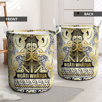 Aotearoa Iwi Ngati Whatua Laundry Basket Maori Wharenui House Tribal Pattern LT9 - Polynesian Pride