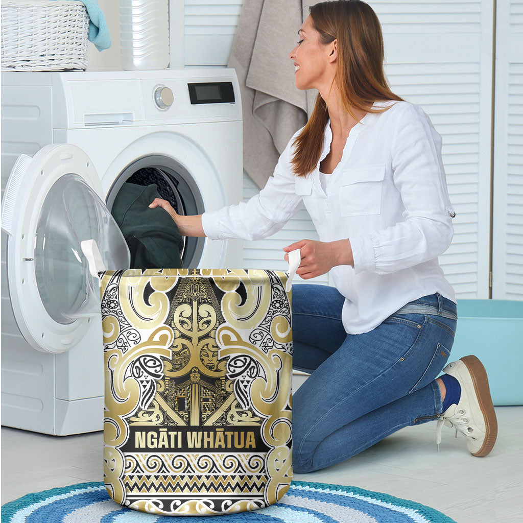 Aotearoa Iwi Ngati Whatua Laundry Basket Maori Wharenui House Tribal Pattern LT9 - Polynesian Pride