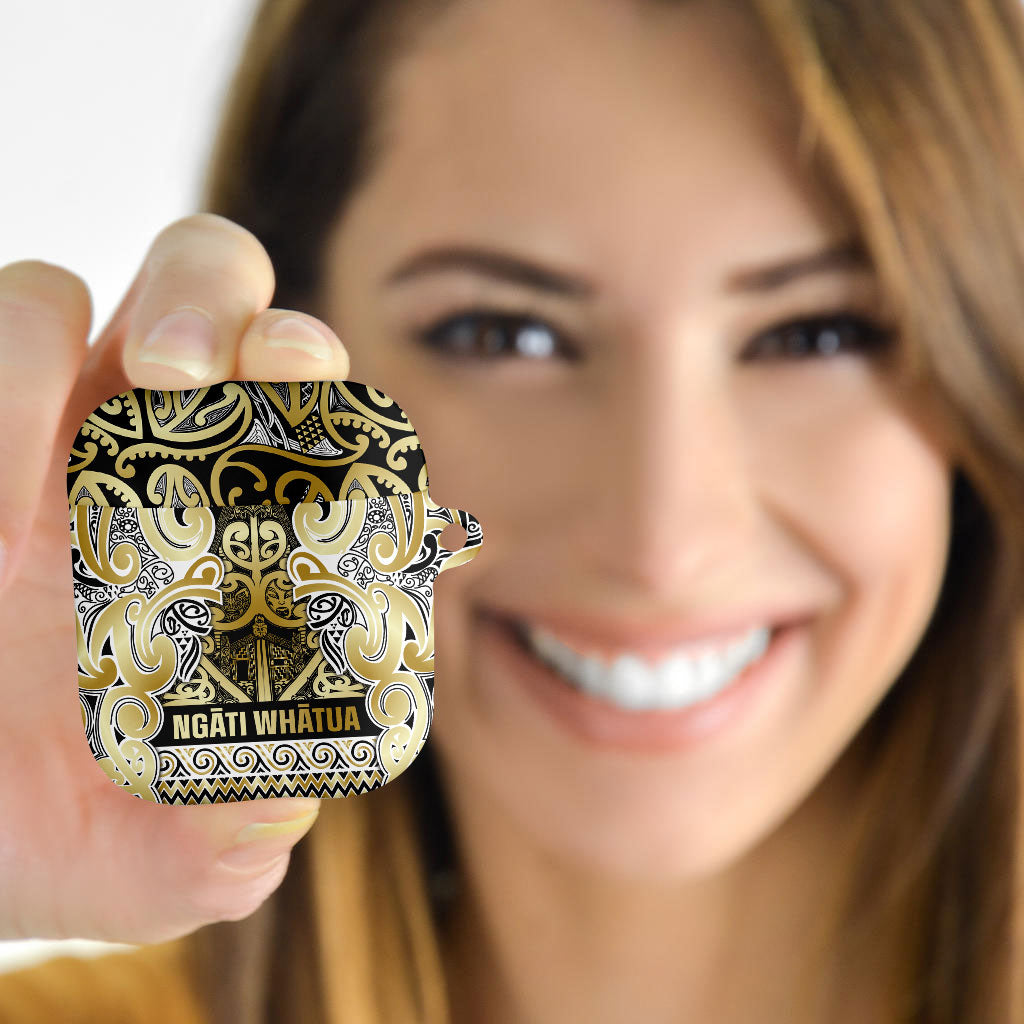 Aotearoa Iwi Ngati Whatua AirPods Case Maori Wharenui House Tribal Pattern LT9 - Polynesian Pride