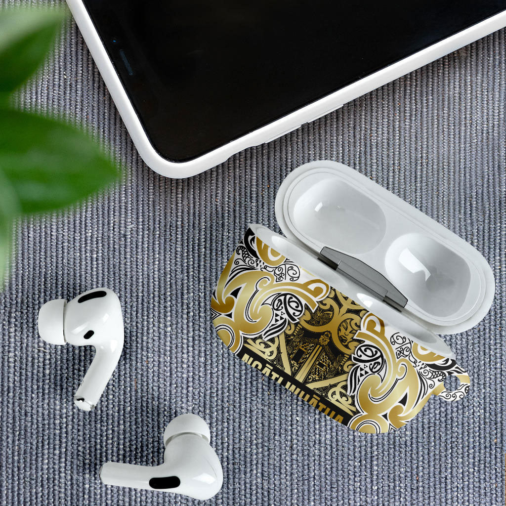 Aotearoa Iwi Ngati Whatua AirPods Case Maori Wharenui House Tribal Pattern LT9 - Polynesian Pride