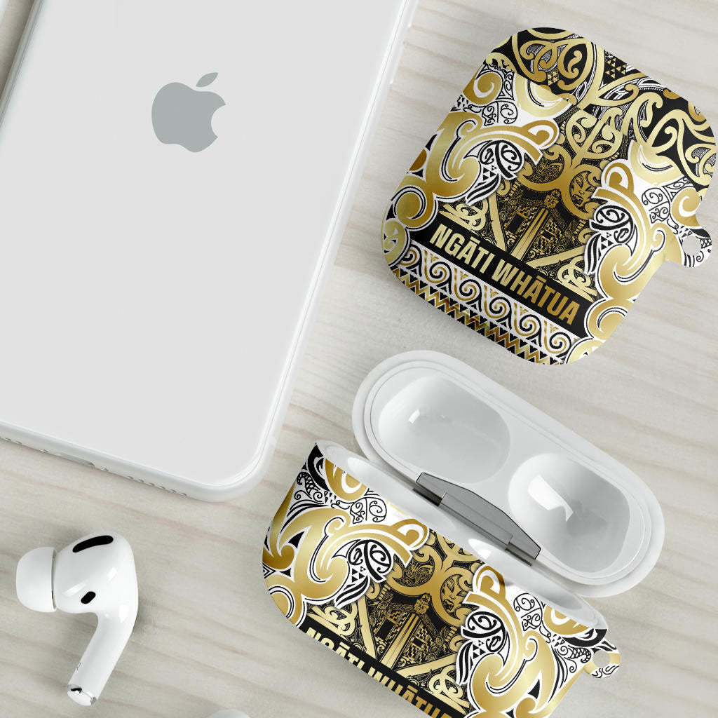 Aotearoa Iwi Ngati Whatua AirPods Case Maori Wharenui House Tribal Pattern LT9 - Polynesian Pride