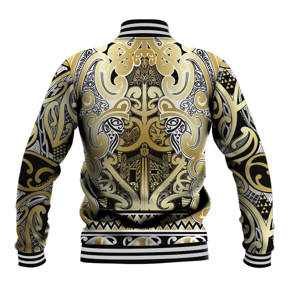 Aotearoa Iwi Ngati Whatua Baseball Jacket Maori Wharenui House Tribal Pattern LT9 - Polynesian Pride