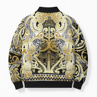 Aotearoa Iwi Ngati Whatua Bomber Puffer Jacket Maori Wharenui House Tribal Pattern LT9 - Polynesian Pride