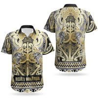 Aotearoa Iwi Ngati Whatua Couples Matching Puletasi and Hawaiian Shirt Maori Wharenui House Tribal Pattern LT9 - Polynesian Pride