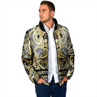 Aotearoa Iwi Ngati Whatua Padded Jacket Maori Wharenui House Tribal Pattern LT9 - Polynesian Pride
