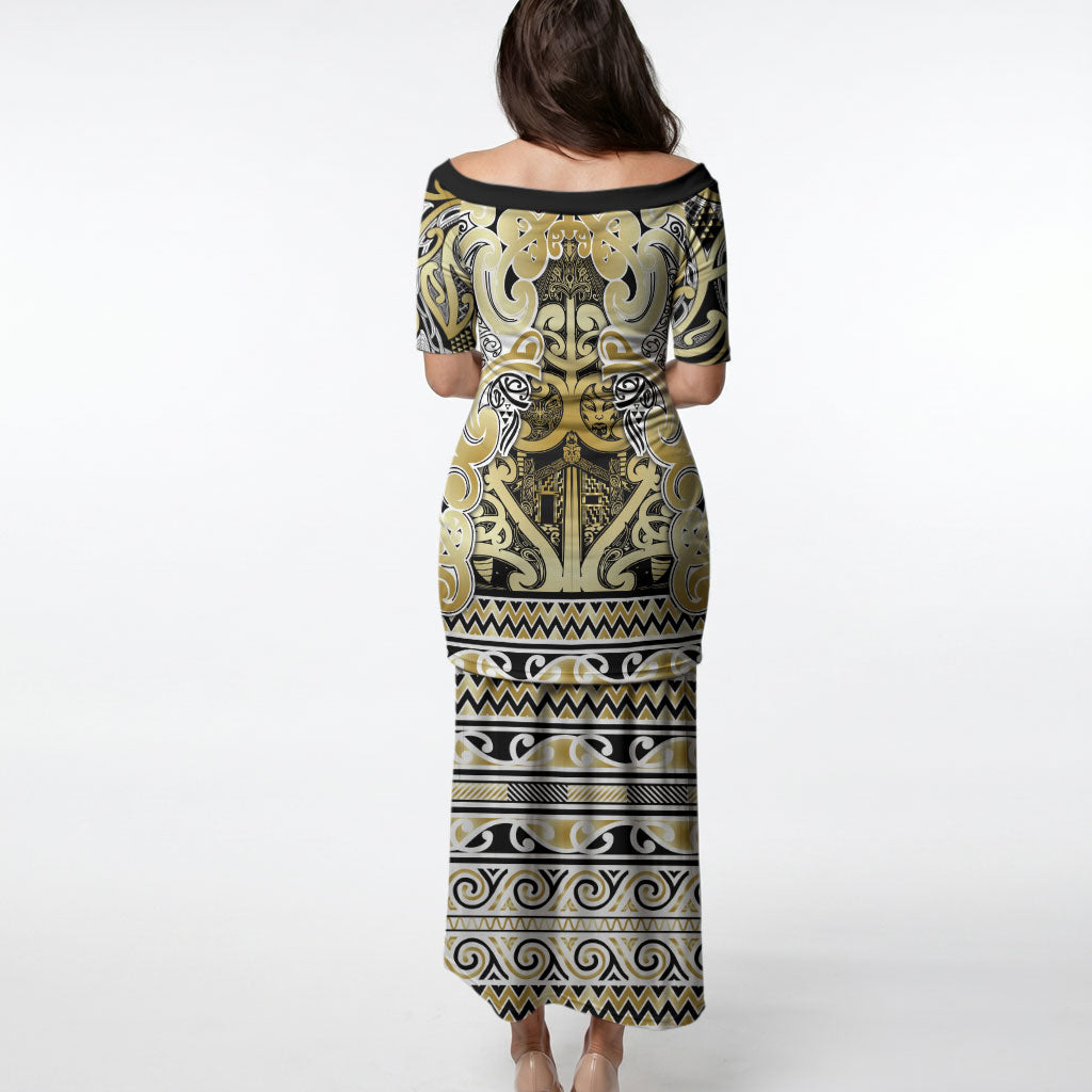 Aotearoa Iwi Ngati Whatua Puletasi Maori Wharenui House Tribal Pattern LT9 - Polynesian Pride