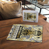 Aotearoa Iwi Ngati Whatua Puzzle Maori Wharenui House Tribal Pattern LT9 - Polynesian Pride